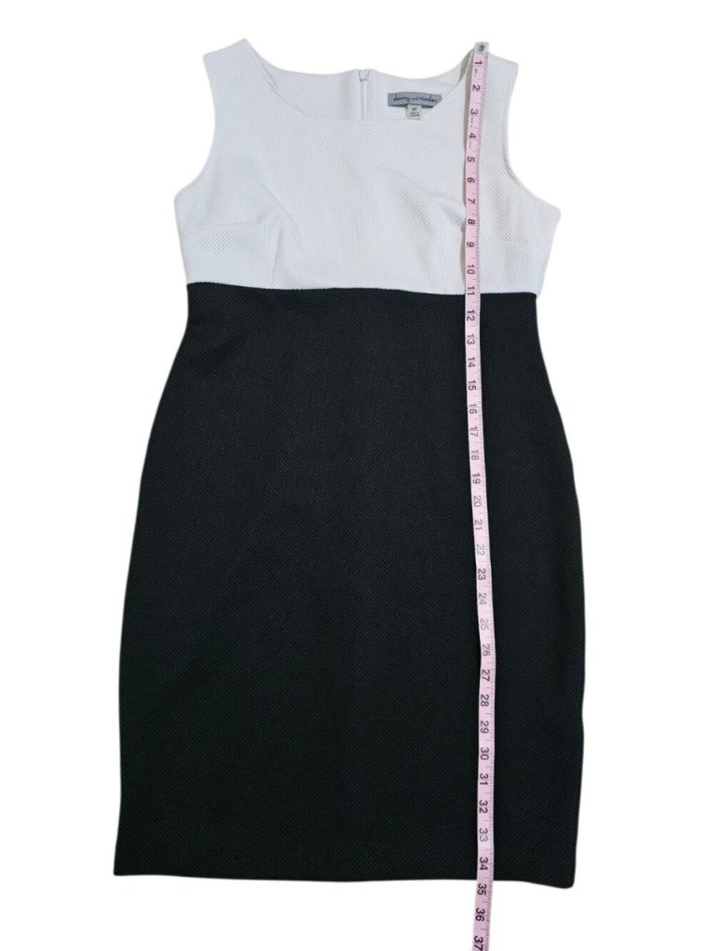 Danny and Nicole Women's 8P Black White Dress Textured Colorblock Career Minimal - Picture 8 of 8